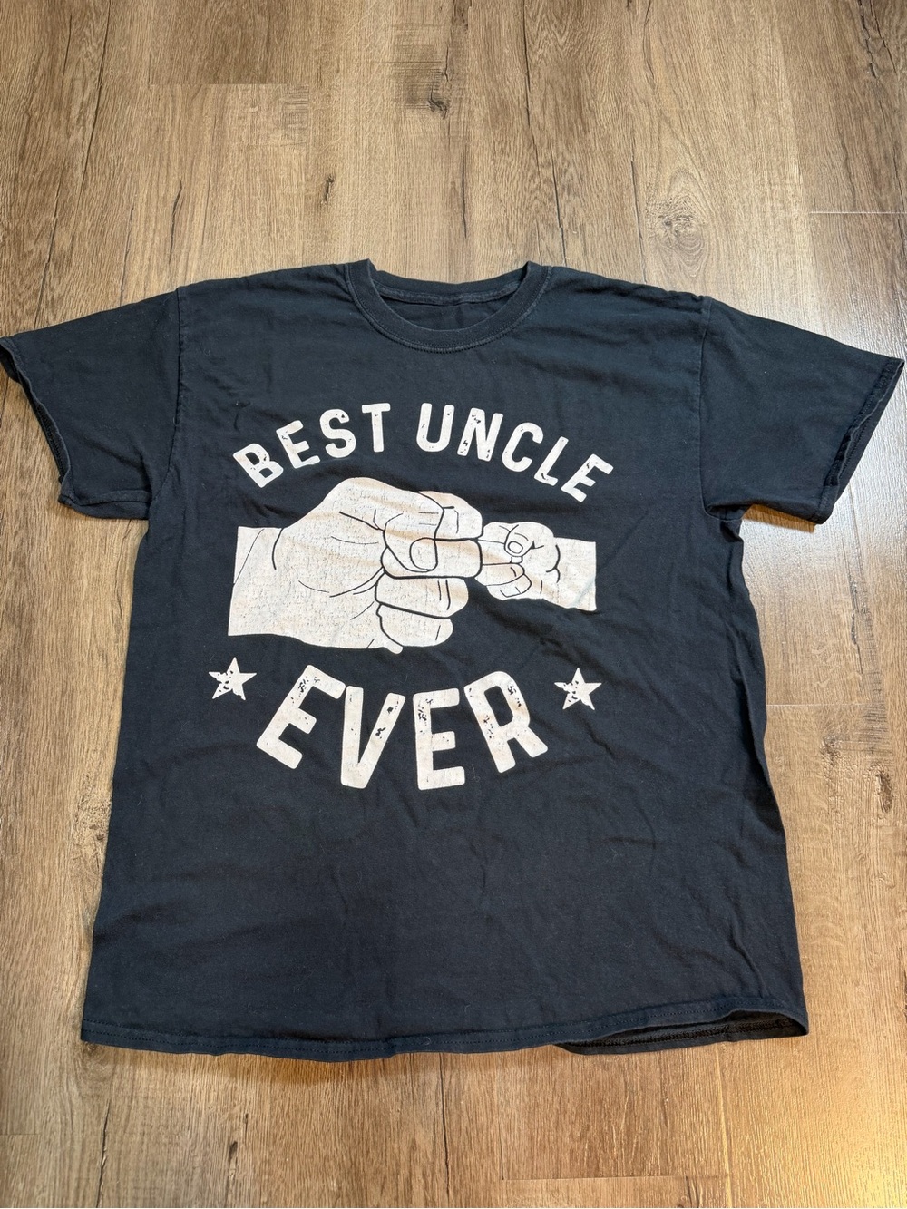 Best Uncle Ever Graphic Tee - Black